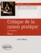 Critique de la raison pratique : les principes : Kant