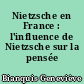 Nietzsche en France : l'influence de Nietzsche sur la pensée française