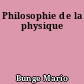Philosophie de la physique