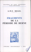 Fragments de la période de Berne : 1793-1796