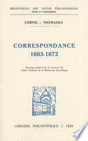 Correspondance : 1663-1672