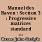 Manuel des Raven : Section 3 : Progressive matrices standard (PM 38)