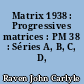 Matrix 1938 : Progressives matrices : PM 38 : Séries A, B, C, D, E