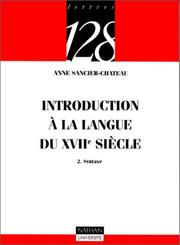 Introduction à la langue du XVIIe siècle : [2 : Syntaxe]