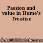Passion and value in Hume's Treatise