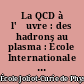 La QCD à l'œuvre : des hadrons au plasma : École Internationale Joliot-Curie de physique nucléaire, Maubuisson, France, 24e session, 11-17 septembre 2005