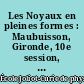 Les Noyaux en pleines formes : Maubuisson, Gironde, 10e session, 16-21 septembre 1991