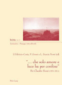 "... che solo amore e luce ha per confine" : per Claudio Sensi (1951-2011)
