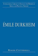 Émile Durkheim : justice, morality and politics