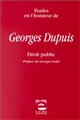 Études en l'honneur de Georges Dupuis : droit public