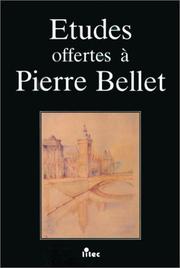 Études offertes à Pierre Bellet