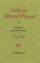 Études proustiennes : 4 : Proust et la critique anglo-saxonne