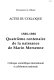 1588-1988 : quatrième centenaire de la naissance de Marin Mersenne : colloque scientifique international... [22-24 septembre 1988, Le Mans, Abbaye de l'Epau]