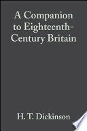A companion to eighteenth-century Britain