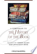 A companion to the history of the book