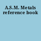 A.S.M. Metals reference book
