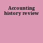 Accounting history review