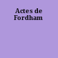 Actes de Fordham