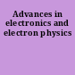 Advances in electronics and electron physics