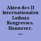 Akten des II Internationalen Leibniz Kongresses. Hannover. 17-22 Juli 1972 : 2 : Wissenschaftstheorie und Wissenschafts-geschichte