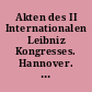 Akten des II Internationalen Leibniz Kongresses. Hannover. 17-22 Juli 1972 : 4 : Logik. Erkenntnistheorie. Methodologie. Sprachphilosophie