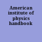 American institute of physics handbook