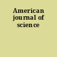 American journal of science