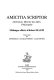 Amicitia scriptor : littérature, histoire des idées, philosophie : mélanges offerts à Robert Mauzi
