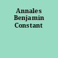 Annales Benjamin Constant