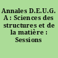 Annales D.E.U.G. A : Sciences des structures et de la matière : Sessions 1992