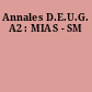 Annales D.E.U.G. A2 : MIAS - SM