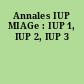 Annales IUP MIAGe : IUP 1, IUP 2, IUP 3