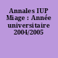 Annales IUP Miage : Année universitaire 2004/2005