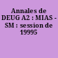 Annales de DEUG A2 : MIAS - SM : session de 19995