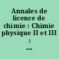 Annales de licence de chimie : Chimie physique II et III : Années 1992 à 1996