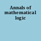 Annals of mathematical logic