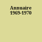 Annuaire 1969-1970