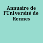 Annuaire de l'Université de Rennes