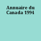 Annuaire du Canada 1994