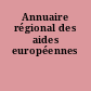 Annuaire régional des aides européennes