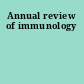 Annual review of immunology