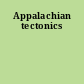 Appalachian tectonics