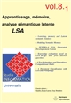 Apprentissage, mémoire, analyse sémantique latente : LSA
