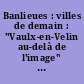 Banlieues : villes de demain : "Vaulx-en-Velin au-delà de l'image" ; séminaire de 5ème année, mars-mai 1998