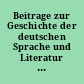 Beitrage zur Geschichte der deutschen Sprache und Literatur : 91.1