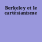 Berkeley et le cartésianisme