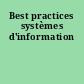 Best practices systèmes d'information