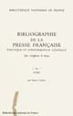 Bibliographie de la presse française politique et d'information générale, des origines à 1944 : 11 : Aude