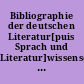 Bibliographie der deutschen Literatur[puis Sprach und Literatur]wissenschaft : 11 : 1971