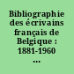 Bibliographie des écrivains français de Belgique : 1881-1960 : 4 : M-N